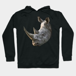 Geometrical Rhino Head Hoodie